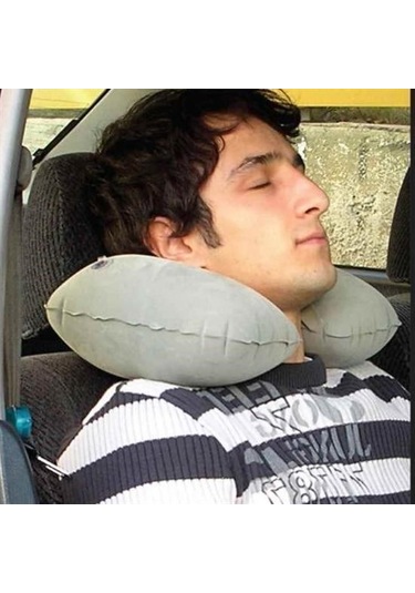 Sıladanal Seyahat Yolculuk Uyku Boyun Yastığı Ergonomik Ortopedik Yastık Siyah