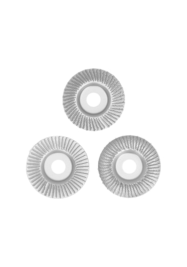 Tenfowee Kahve Çelikten Yapılmış 3 Adet 100mm Tahta Oymacılık Disk Seti, 22mm İç Çaplı, Açık/kısa/uzun Yaylı, Tahta Düzenleme Ve Polisaj İçin Uygun