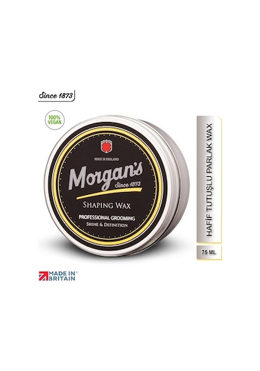 Morgan's Pomade Shine & Definition Shaping Wax - Parlak Ve Hafif Tutucu Şekillendirici Wax 75 ML