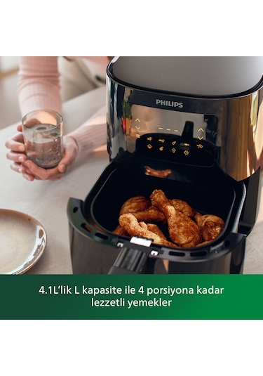 Philips Essential Airfryer HD9252/90 4.1 LT 1400 W Fritöz