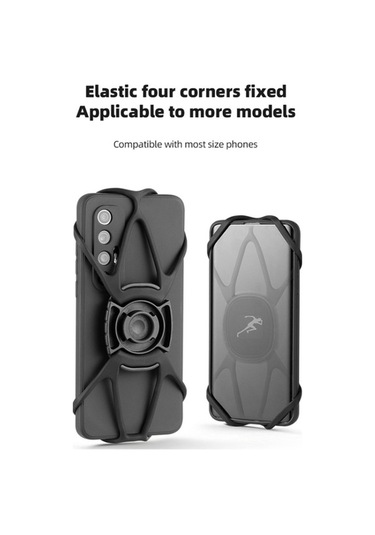 Ebitda Bisiklet Telefon Tutucu, Silikon Montaj Braketi, Cep Telefonu Montajı, Yüksek Kaliteli, Elastik, 360 Döndürülebilir, Altın