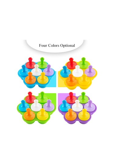 Qingmipy Pembe Silikon Kalıp: Pastane, Buz Ve Yemek Pişirme İçin 7 Delikli, Elastik Malzemeyle Çok Renkli