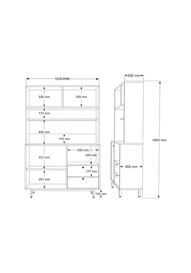 Lounge Kahve Köşesi Çok Amaçlı Dolap Mutfak Dolabı Le5-sw