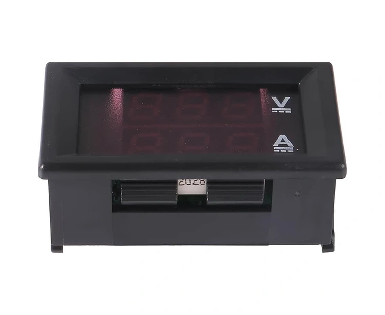 Meridiangoods Kırmızı 0.28" Dijital Led Voltmetre Ampermetre Dc 0-100v 10a Panel Ölçer