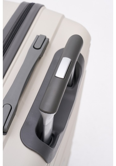 Elatae Premium Polipropilen Kırılmaz 3'lü Valiz Seti Bej - Antrasit V305 Bej