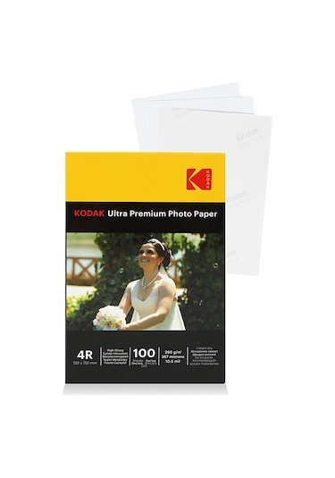 Kodak Photo Paper 4R Glossy-Parlak 10X15 -100'Lük 260G