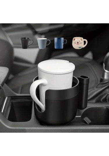 Chuangyinshop Black Araba Bardak Tutucu Genişletme Adaptörü Telefon Tutucu Çoğu 32 40oz Şişe Büyük Muglar İçin