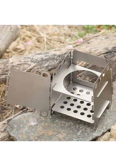 Tongxida Kampanyalı Titanyum Katlanır Ahşap Ocak - Outdoor Pratik Çözüm, Çok Renkli Çok Renkli