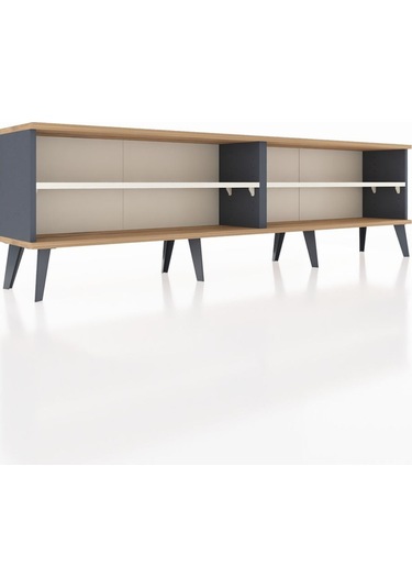 Arges Tv Ünitesi 2 Raflı 176x30x51 Antrasit-çam/aytaşı Atlas Çam/aytası