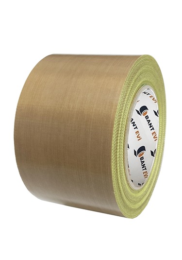 Teflon Bant 75mmx10mt Yapışkanlı Teflon Kaplı Cam Kumaşı Ptfe