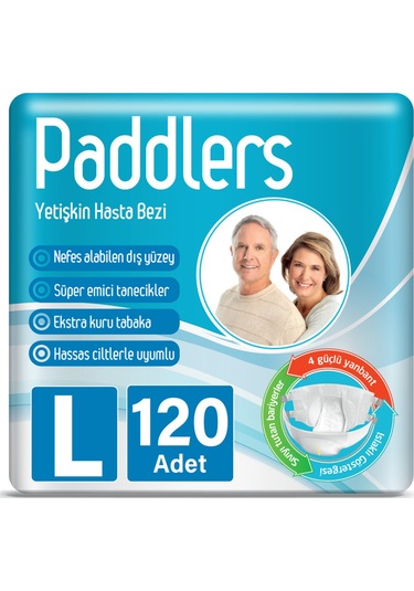 Paddlers Bel Bantlı Yetişkin Hasta Bezi L 4 x 30'lu