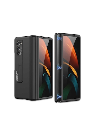 Galaxy Z Fold 2 Kılıf Zore M-Magnet Kılıf Siyah