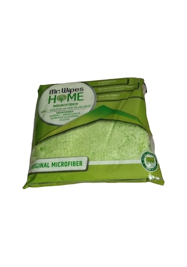 Mr. Wipes  Mikrofiber Halı Koltuk ve Yer Silme Yeşil 40 x 40 CM