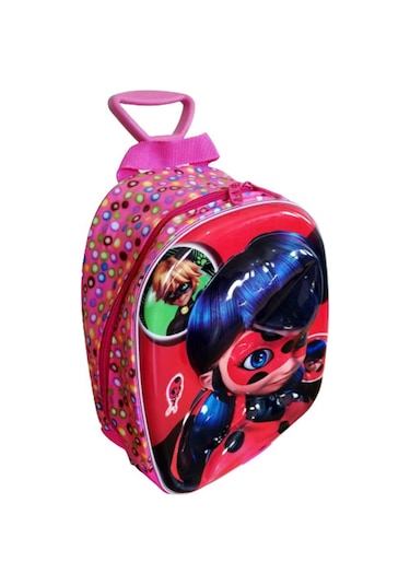 Bullt Anaokulu Çantası Çekçekli 3-7 Yaş Maskeli Yan Kısmı Pembe