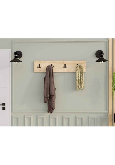 Decormet 4lü Askılık Safir Meşe Diğer