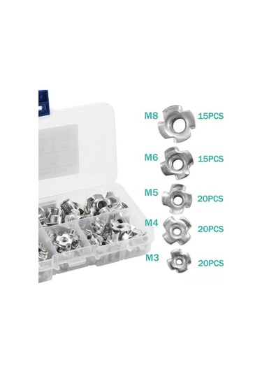 Tongxida 90 Adet Paslanmaz Çelik Vida Seti - 5 Farklı Boyutta Dayanıklı Bağlantı Elemanları