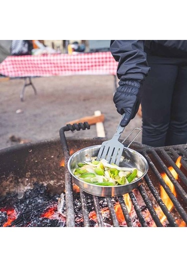 The All-ın-one Fry Pan Set - Çelik Kızartma Tava Seti 9 Parça .94l 32oz Gri