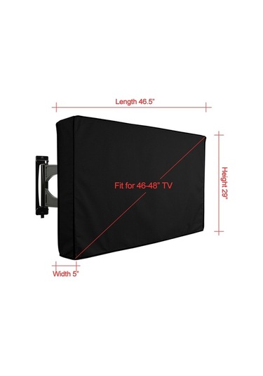 Createtech Dış Mekan Tv Kılıfı - 9 Boyut, Yağmur-kar-güneş Koruma, Kumanda Cebi İle Kullanışlı