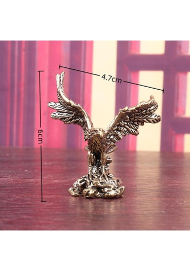 Suntek Kartal Heykelciği Koleksiyon Hediye El Sanatları Antika 4,7x6 Cm