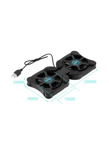 Cloody Notebook Çift Fanlı Soğutucu Fan Usb