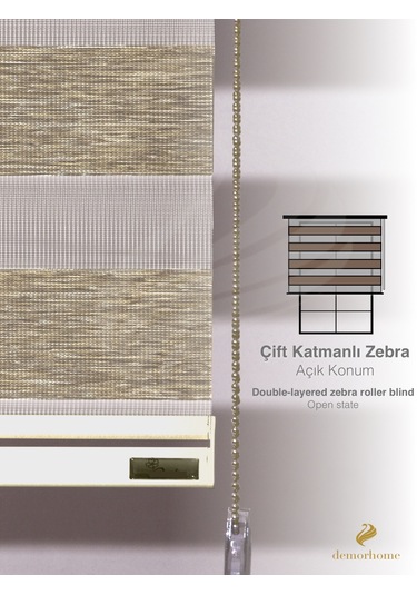 Br Demor Home Sütlü Kahve Bambu Zebra Yüksek Kalite Metal Kasa Sütlü Kahve