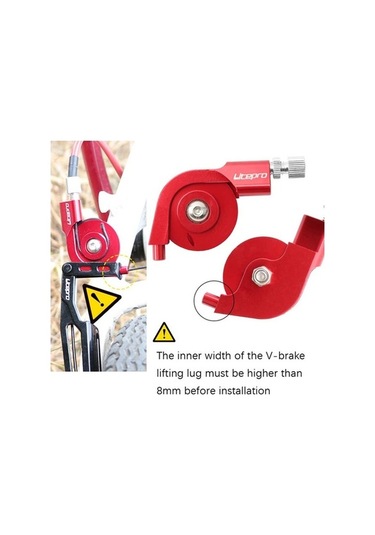 Ebitda Litepro Bisiklet V-fren Strok Dönüştürücü Siyah Alüminyum, Dayanıklı Ve Hafif, Fren Balataları İçin Optimize Edilmiş Siyah