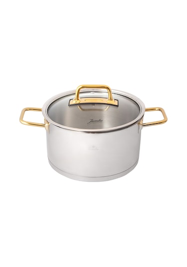 Jumbo Assos Midi 3'Lü Titanyum Gold Tencere Seti