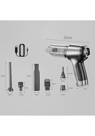 NYF HL-107 120 W Dinamic Şarjlı Araç Süpürgesi Yeşil