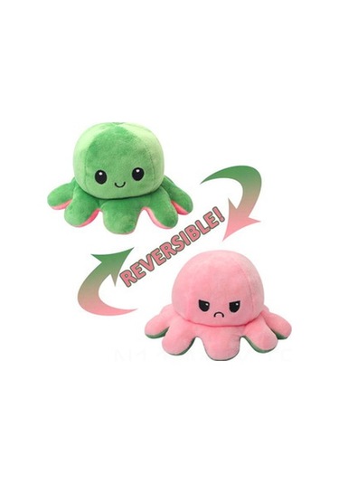 Monyee Çift Taraflı Devriye Oynatabilir Ahtapot Bebek Yüz Değiştirme Oyuncak Yumuşak Peluş Oyuncağı 11-20cm Toptan Satış Diğer