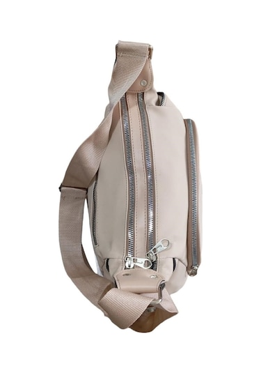 Mygeppetobag Suni Deri Bayan Çapraz Çanta -omuz Çantası Vizon Vızon