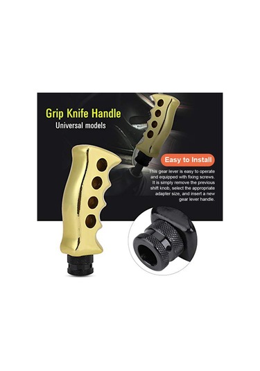 Vites Topuzu Evrensel Manuel Şanzıman Araba Tutacağı Bıçak Sapı Vites Topuzu 8/10/12mm Adaptörlerle Vites Kolu Vites Topuzu Manuel Araç İçin Yedek