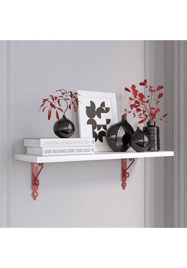 Decormet Retro Raf Seti 20 60 P.beyaz+kırmızı Beyaz