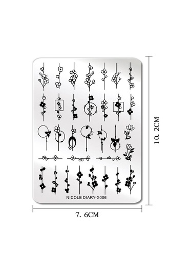 Nicole Diary Metal Stampa Tabakası X006 56253