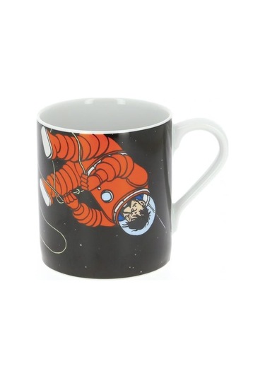 Tintin - Kupa - Tintin Ve Haddock Moon Çok Renkli