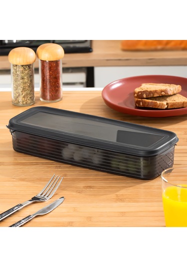 Porsima 4369 Freshlock Vakumlu Kahvaltılık Çok Amaçlı Saklama Kabı Kahvaltı Seti Füme