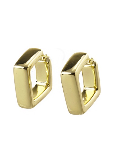 Masaliko Lui S 10 Halka Gümüş Küpe Ms3728, 925 Ayar Kadın Gümüş Küpe, İthal Ürün Altın