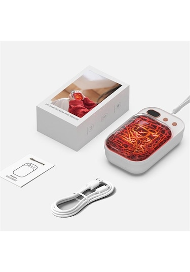 Hx-868a Taşınabilir Kış Elektrikli El Isıtıcı Dijital Ekran 4000mah Güç Bankası