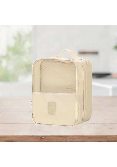 Suntek Seyahat Ayakkabı Çantası El Erkek Kadın Saplı Haki Haki