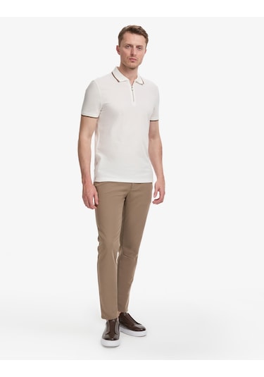 Pierre Cardin Erkek Ekru Tişört 50327873-vr019