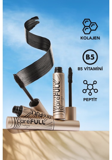 Flormar Carefull Volume Besleyici Etkili Yoğun Hacim Veren Maskara Siyah