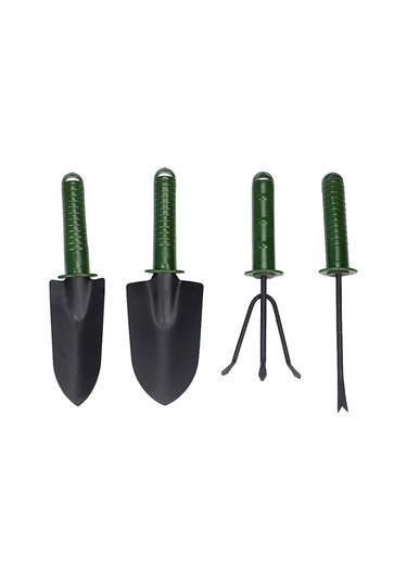 Sones Bahçe Aletleri Bahçe Küreği Çatal Tırmık Plastik Saplı Bahçe Aletleri Dört Set Bahçe Bitki Aletleri Seti