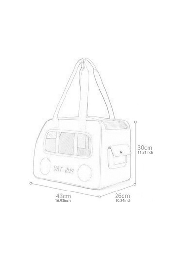 Suntek Kedi Taşıma Çantası Çok İşlevli Yavru Köpek Mavi