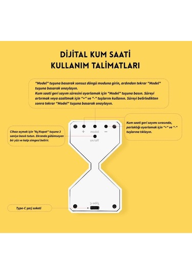 Techtic 3d Dijital Kum Saati Elektronik Kum Saati Masaüstü Zamanlayıcı Ev Ofis Dekoratif Kum Saati