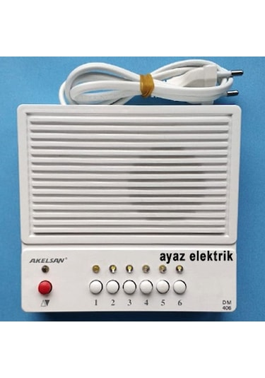 Akelsan 6 Lı Diafon Konuşma Merkezi Çaycı-Odacı-Kapıcı Diyafon