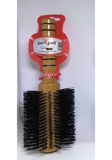 Peri Poll 0012 Kalın Büyük Ahşap Fön Fırçası