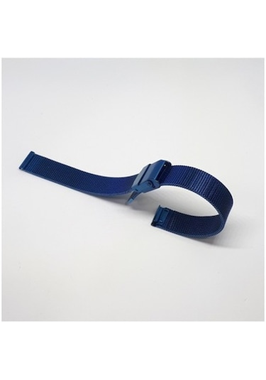 10Mm Lacivert Mavi Renk Hasır Ince Örgü Çelik Kaplama Metal Saat