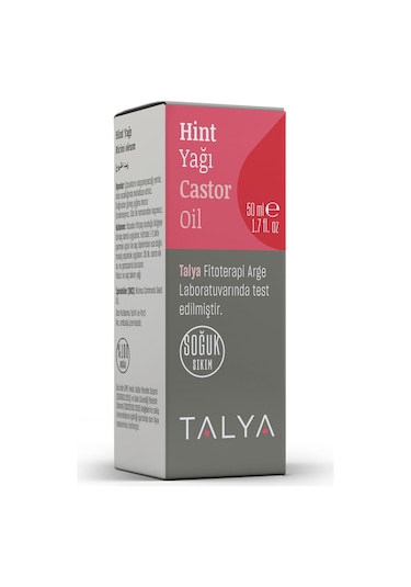 Talya Soğuk Sıkım %100 Saf ve Doğal Hint Yağı 50 ML