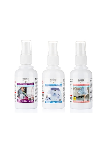 Hochei Ütüsüz Ütü 70 ML + İpeksi Kolay Ütü 70 ML + Antistatik 70 ML
