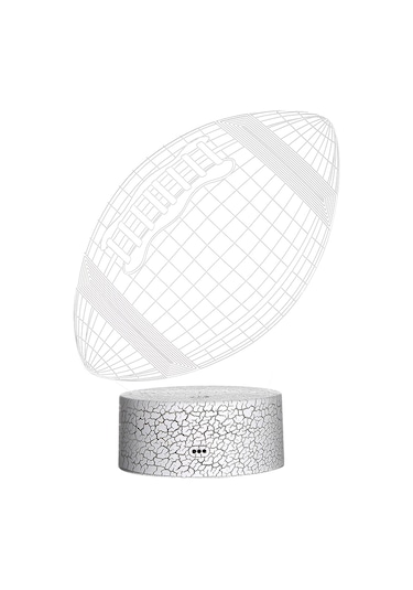 Konesam 3d Led Stéréo Lamba, Dokunmatik Kumandalı, Usb Beslemeli, Y七彩 Işıklı, Futbol Topu Desenli, Akrilik Plaka, Odalar İçin Ambiyans Aydınlatması Pil Dahil Değil Diğer