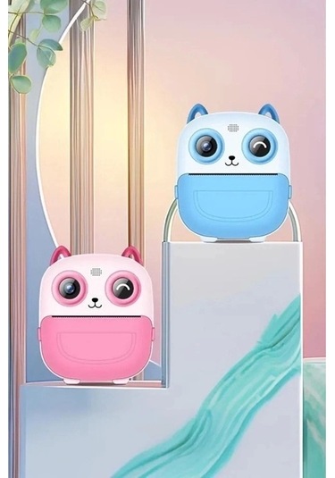 Ceylan Adam Dijital Video Fotoğraf App Destekli Çocuk Kamerası Termal Resim Kağıt Baskılı Yazıcı Pem